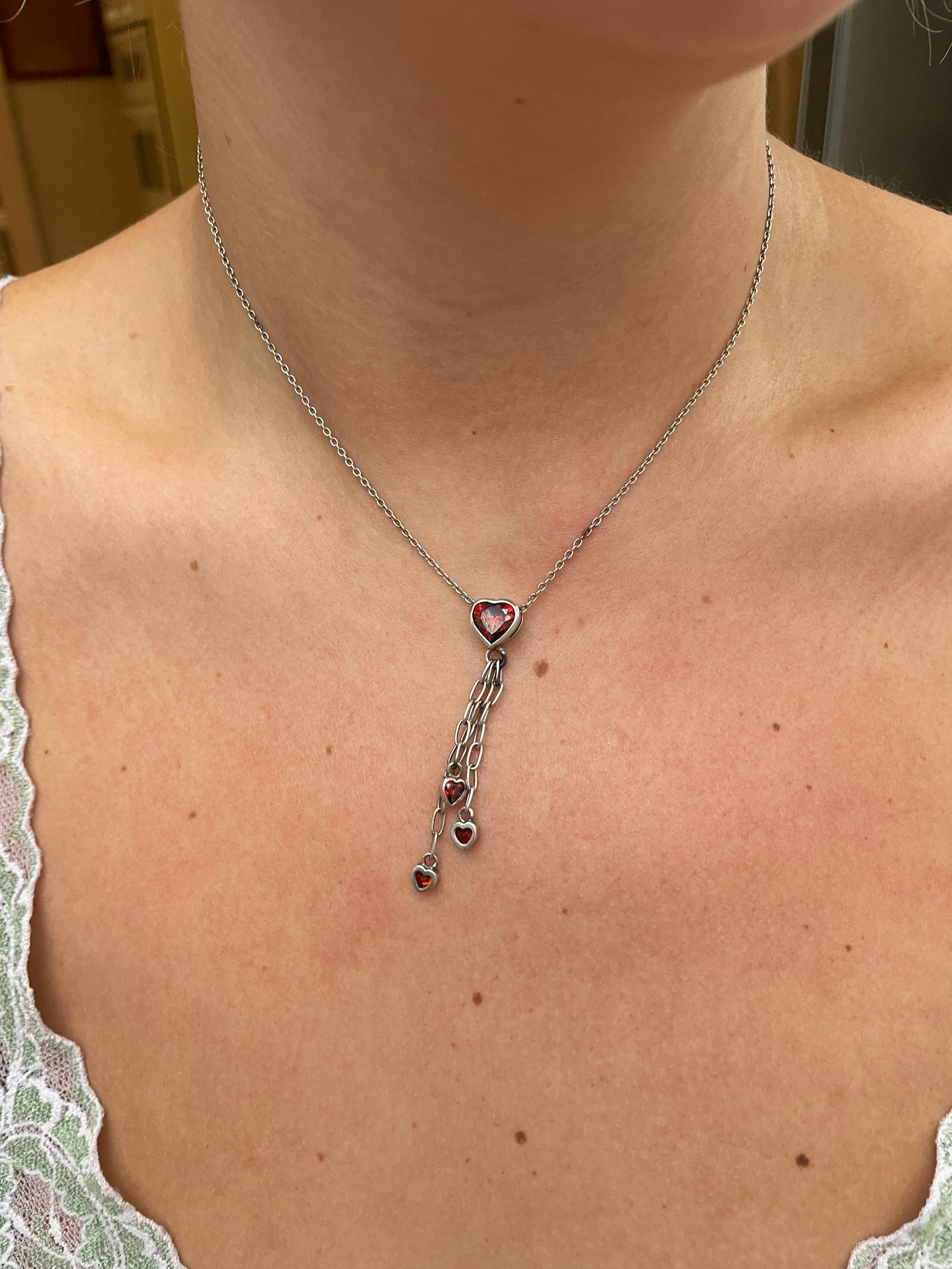 Dripping Heart Necklace