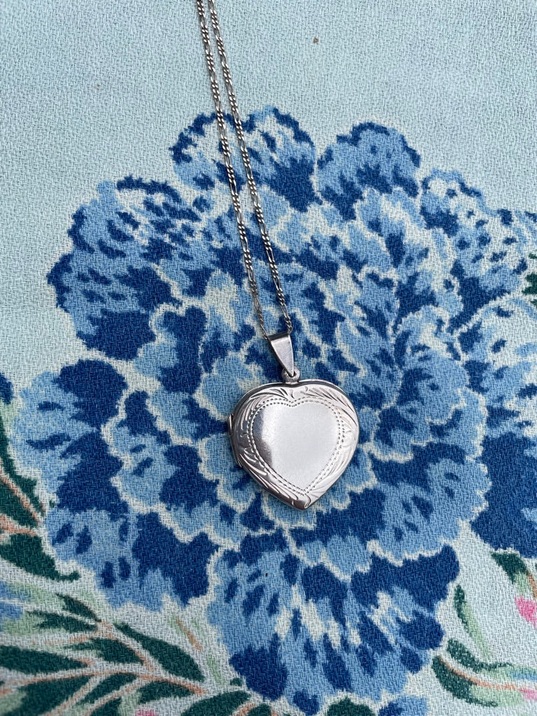 Big Flat Heart Locket