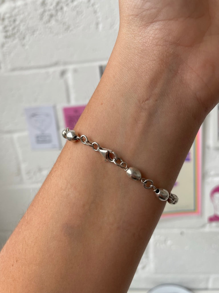 Silver Bead Bracelet