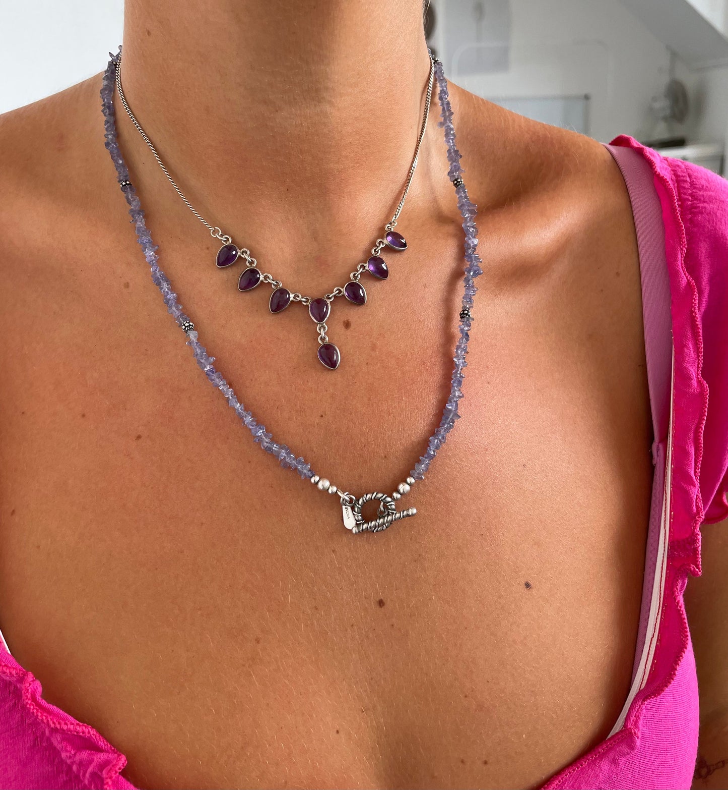 Amethyst Bib Necklace