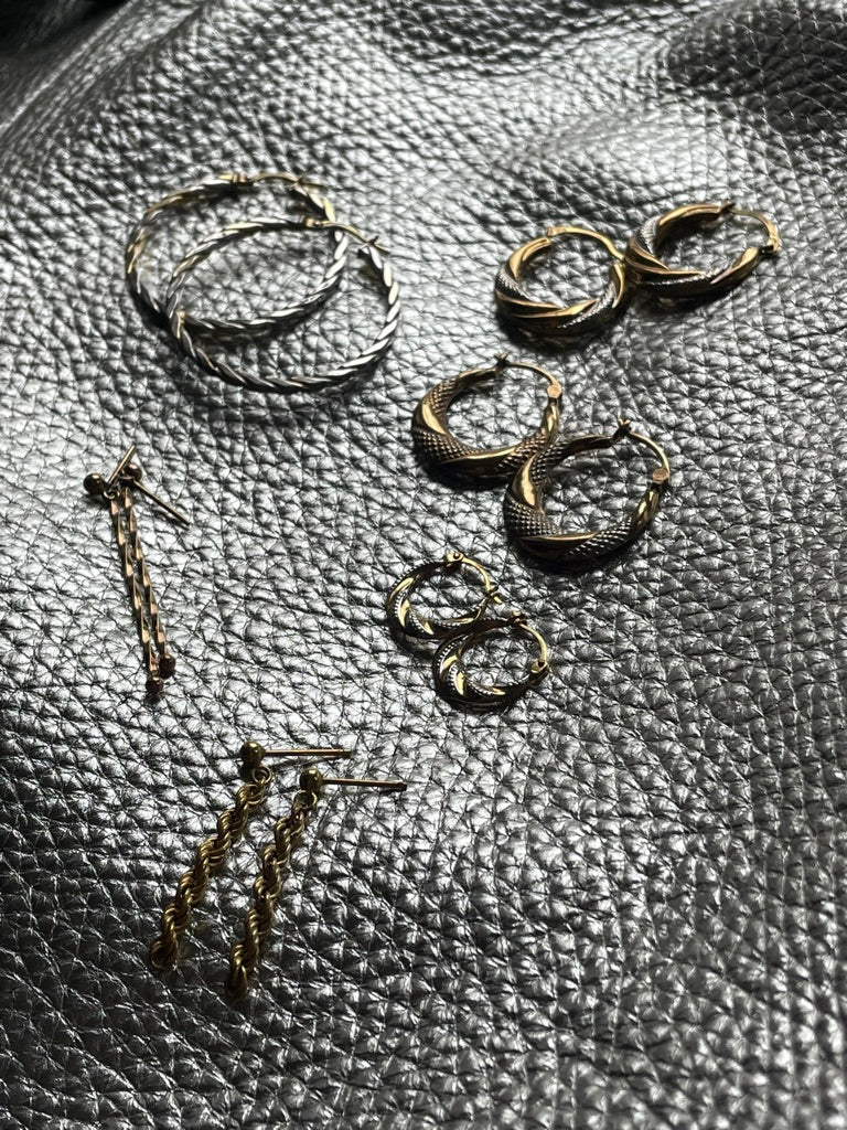 Duo Gold Twist Hoops