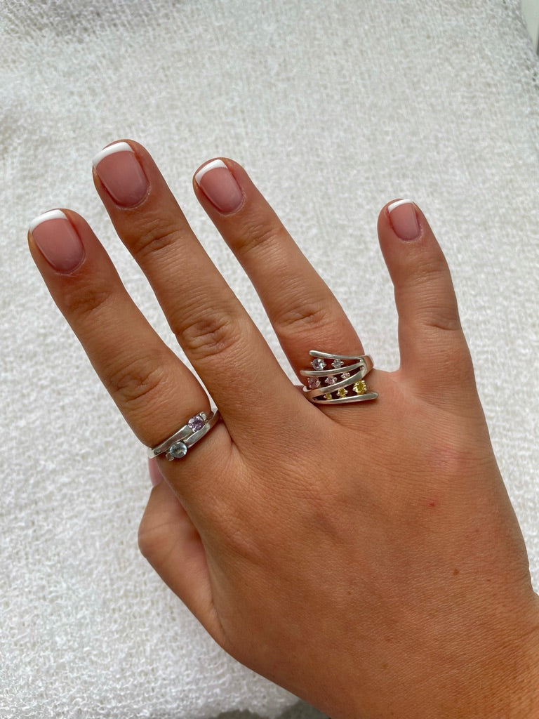 Pastel Zig Zag Ring