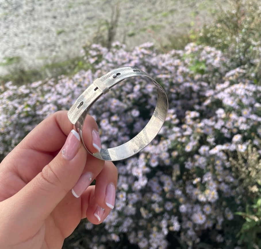 Engraved  Buckle Bangle