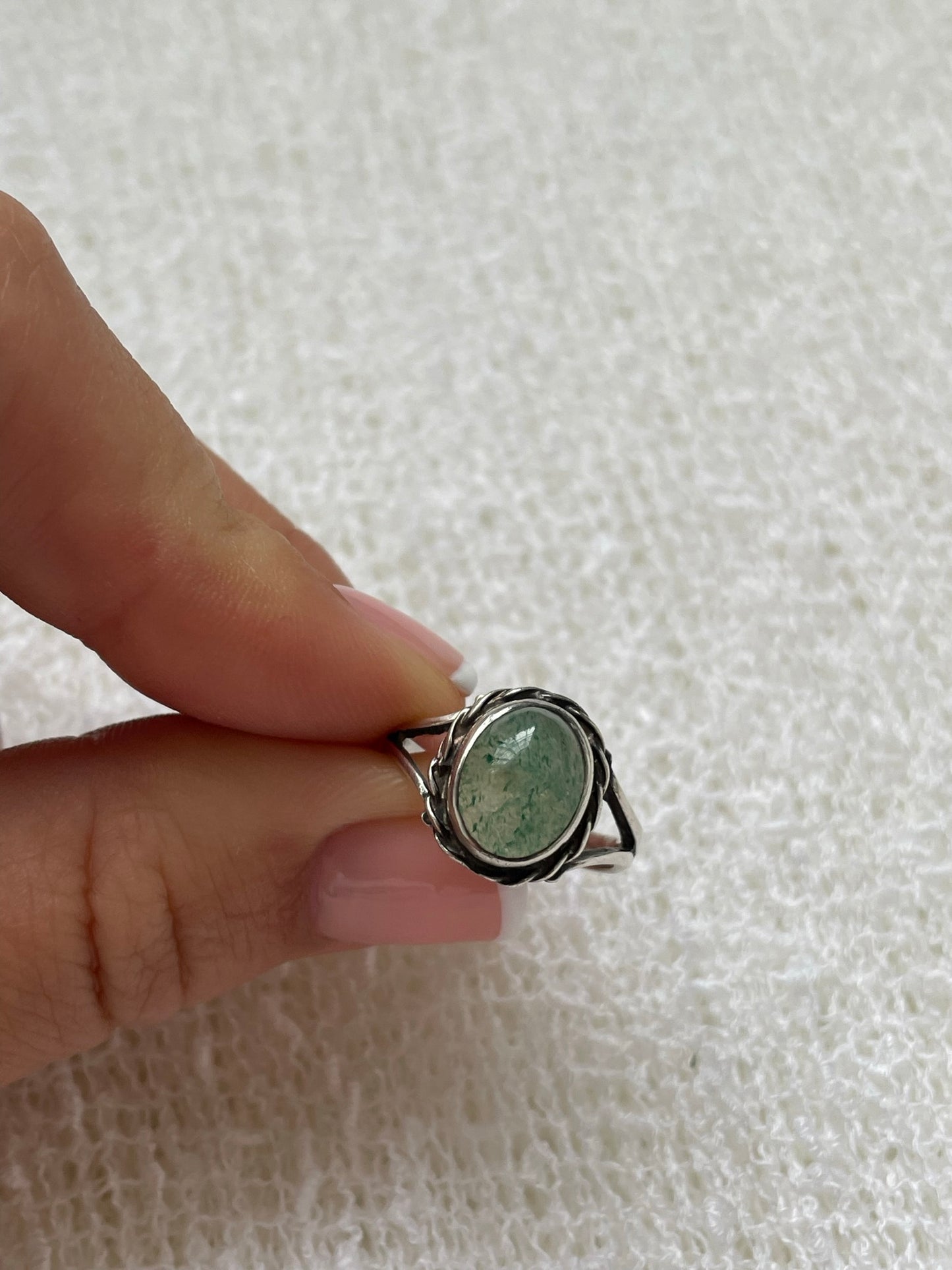 Moss Agate Ring