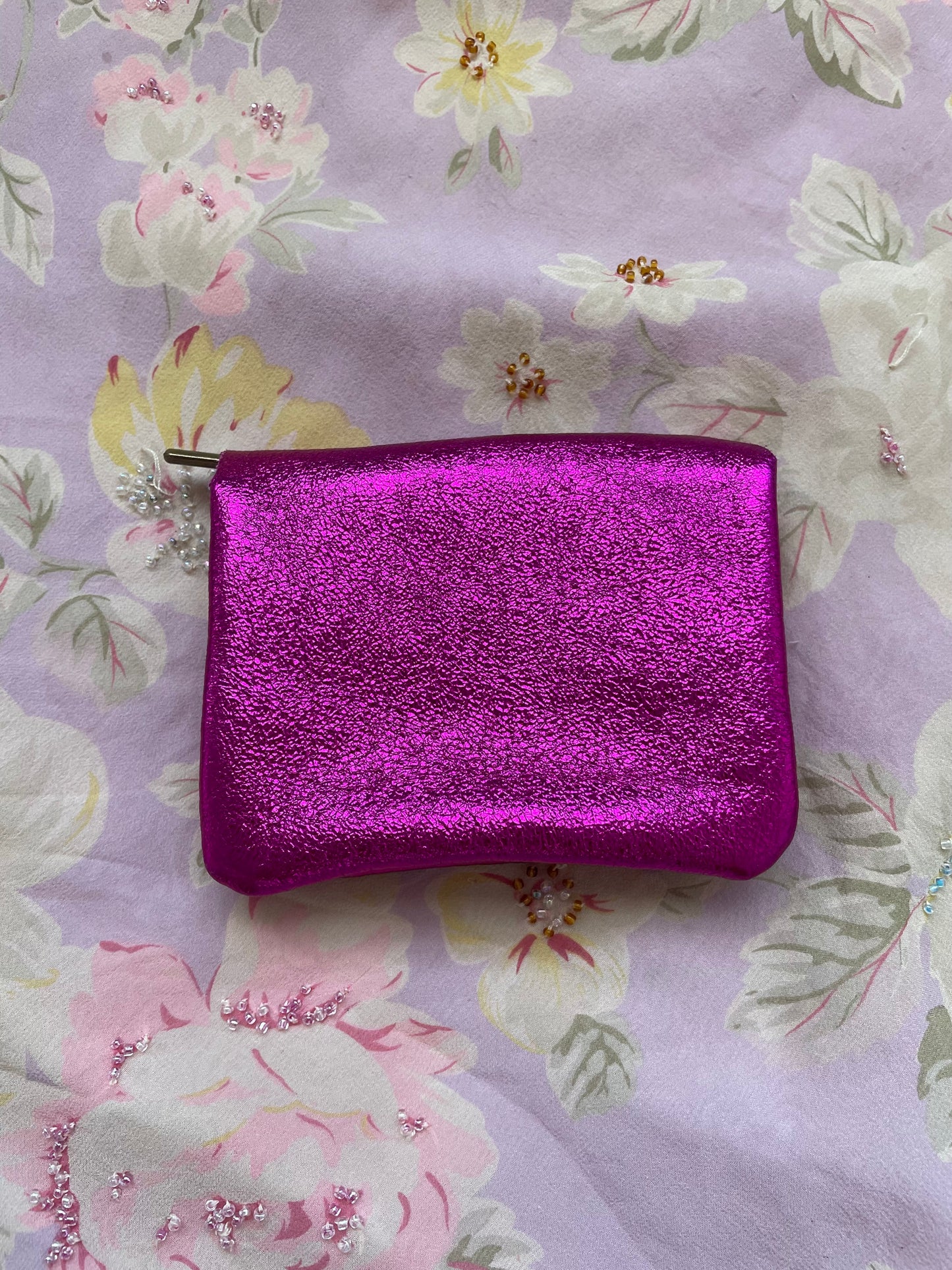 Magenta Pink Jewel Pouch