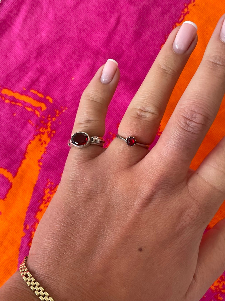 Chubby Garnet Ring