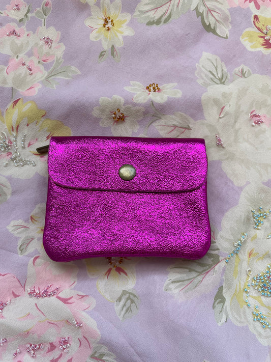 Magenta Pink Jewel Pouch