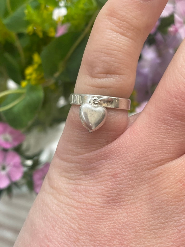 Heart Charm Ring