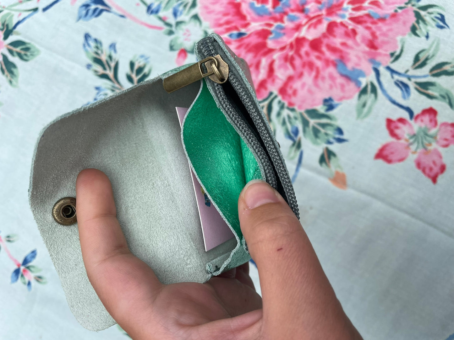 Soft Mint Jewel Pouch