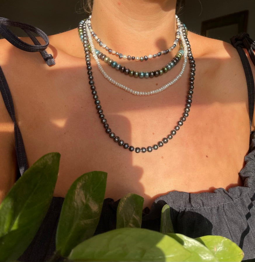 Cool Toned Multi Pearls