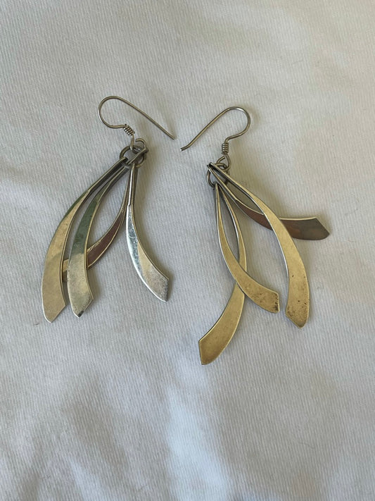 Silver Slice Earrings
