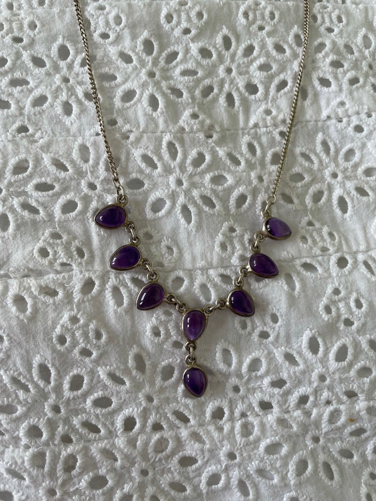 Amethyst Bib Necklace