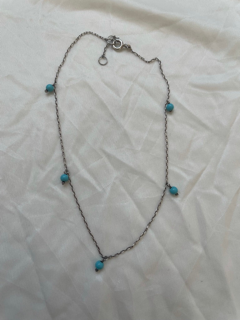 Turquoise Charm Anklet