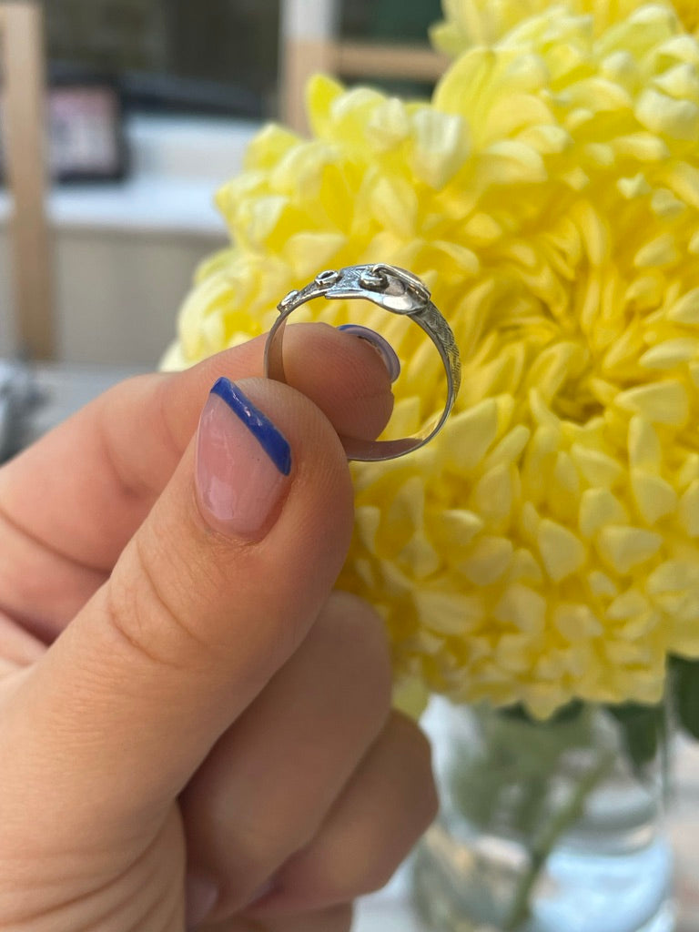 Etched Buckle Ring