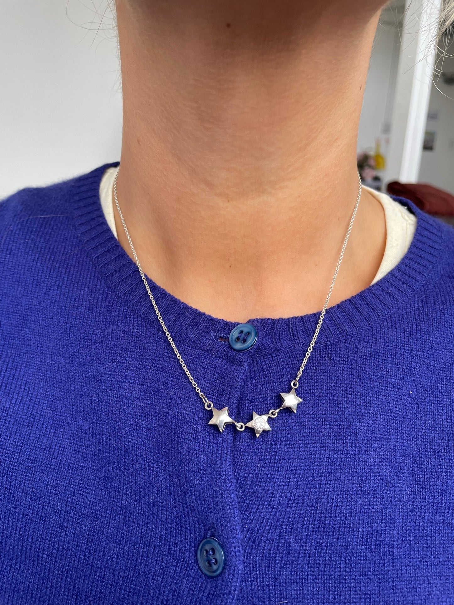 Triple Star Necklace