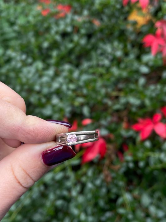 Pink Cut Out Ring