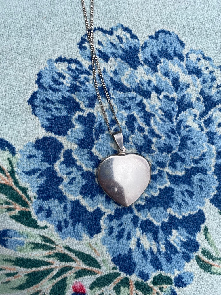 Big Flat Heart Locket