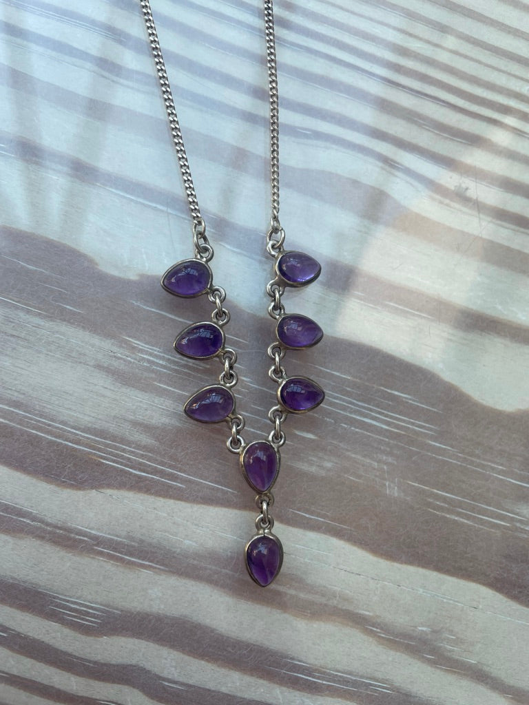 Amethyst Bib Necklace