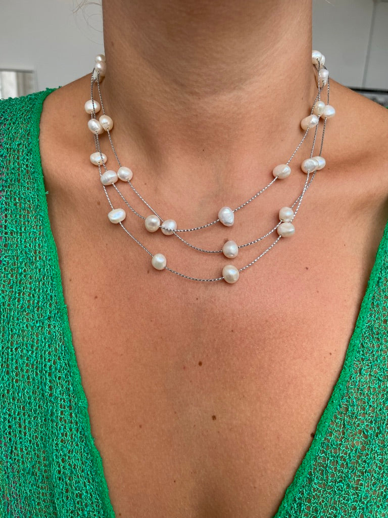 Pearl Waterfall Necklace