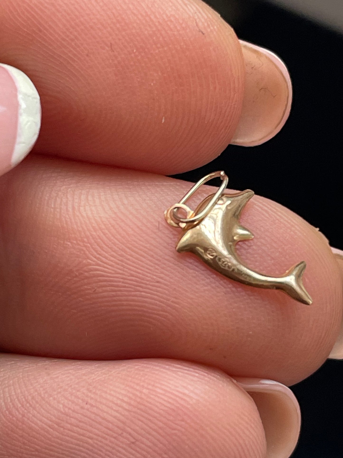 Gold Baby Dolphin Charm