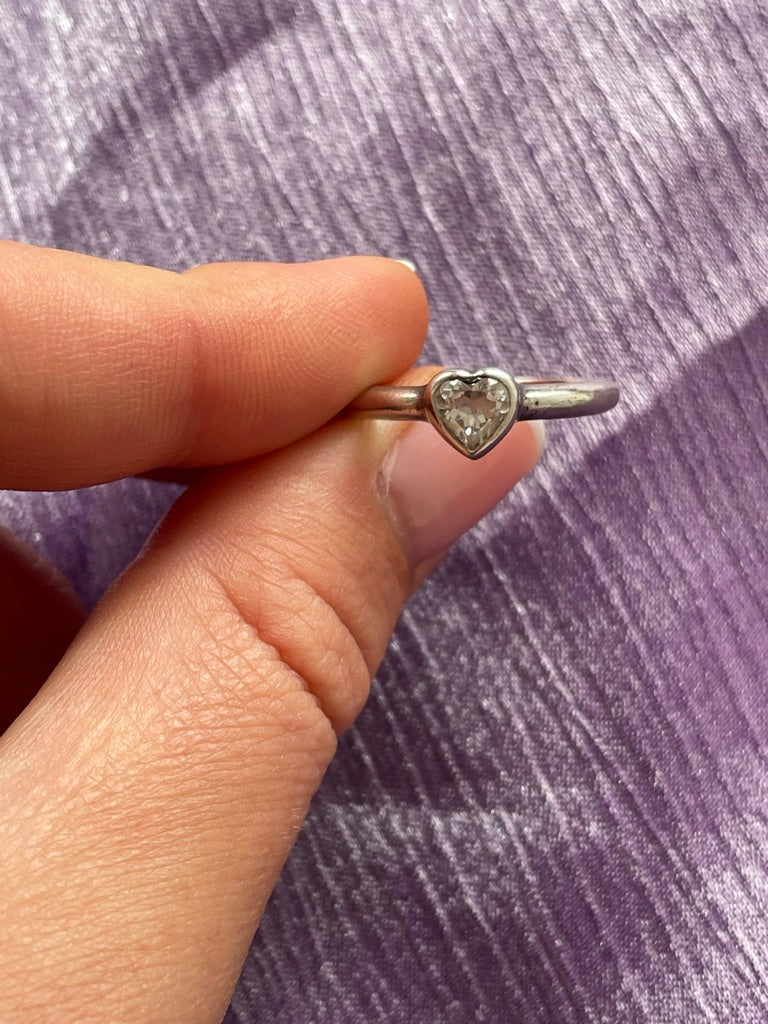 Heart Spinel Ring