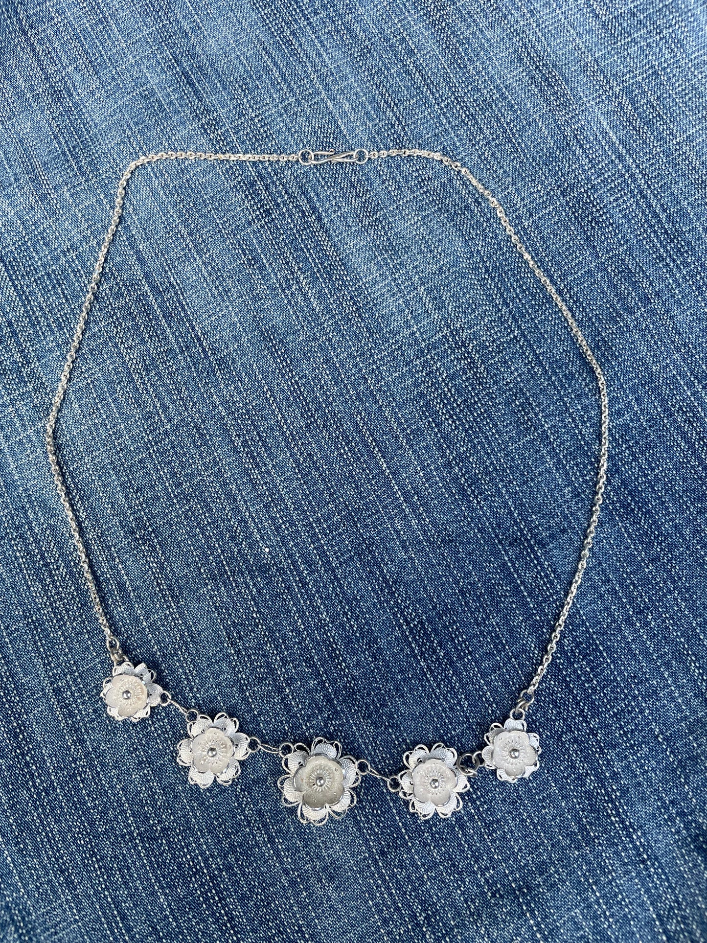 Flower Bib Necklace