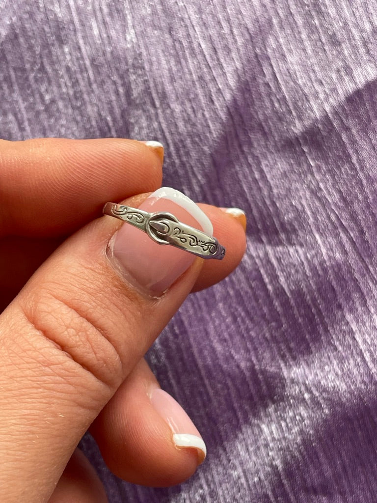 Skinny Buckle Ring