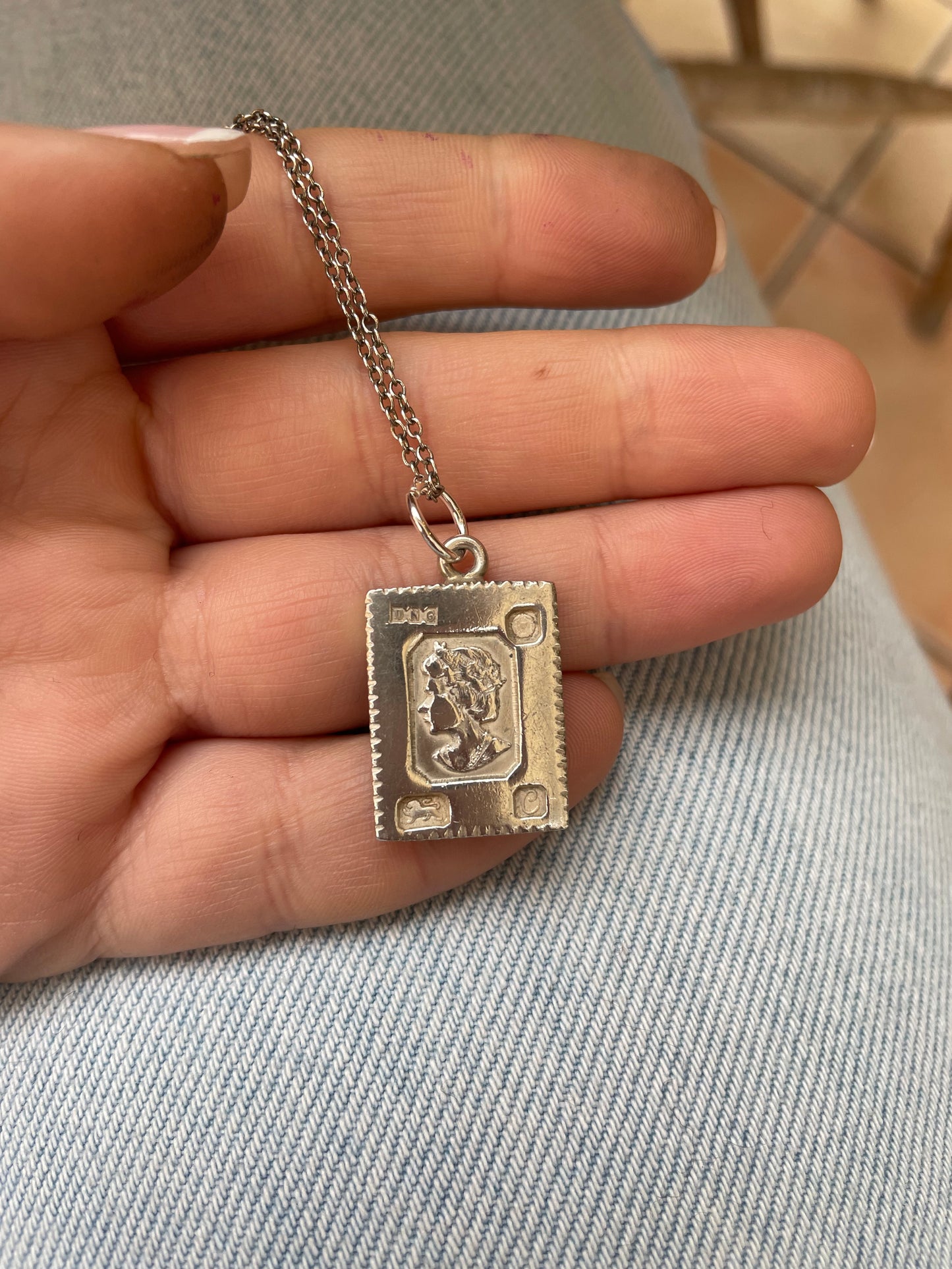 Queen Stamp Necklace