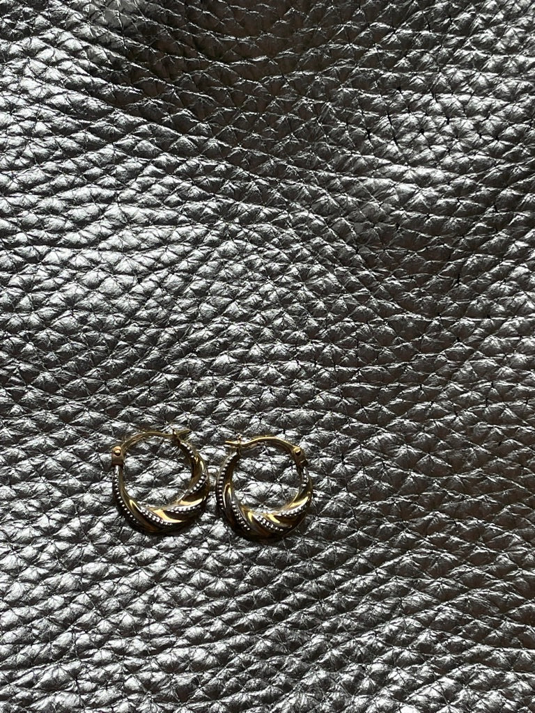 Baby Gold Twist Hoops