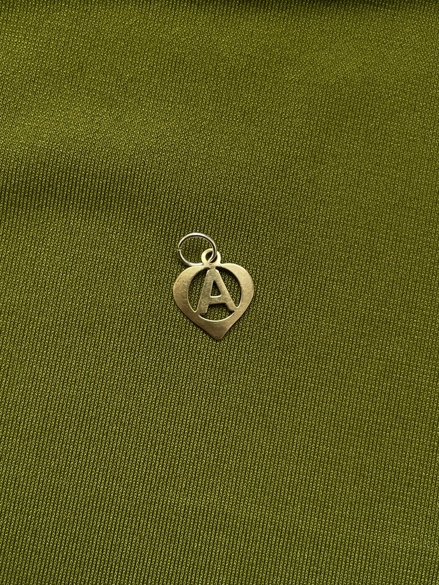 Gold Initial A Charm