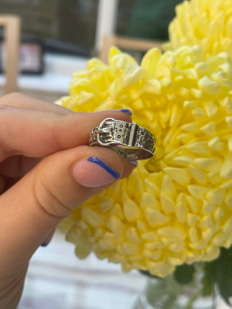 Floral Buckle Ring