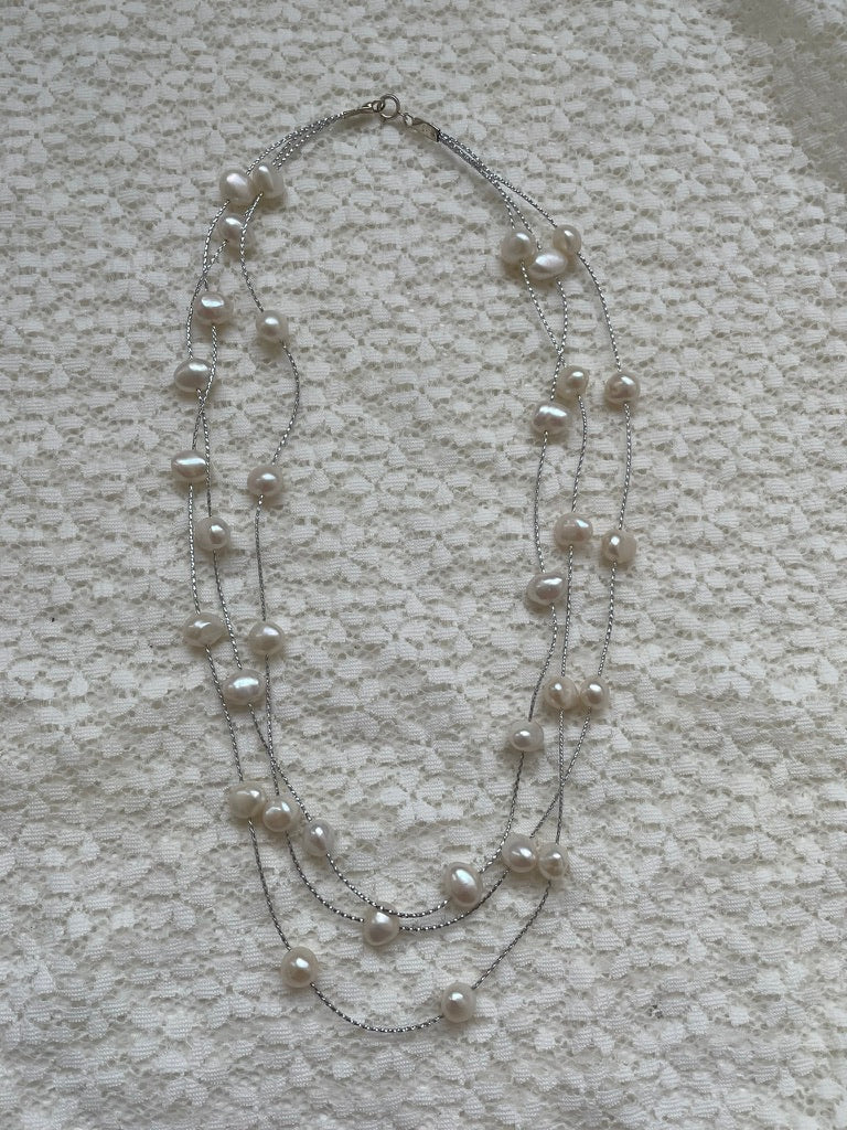 Pearl Waterfall Necklace