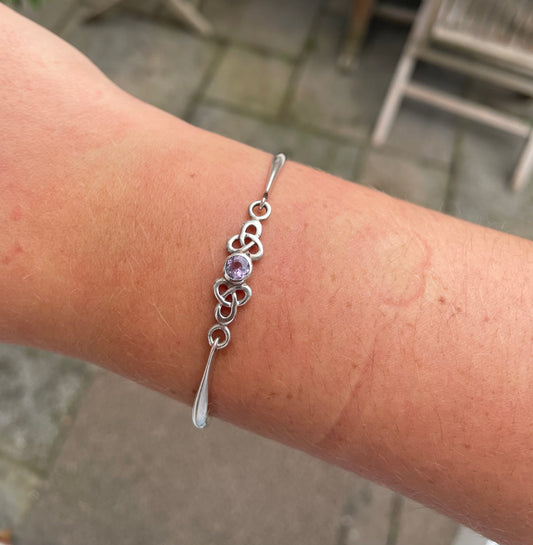 Celtic Amethyst Bangle