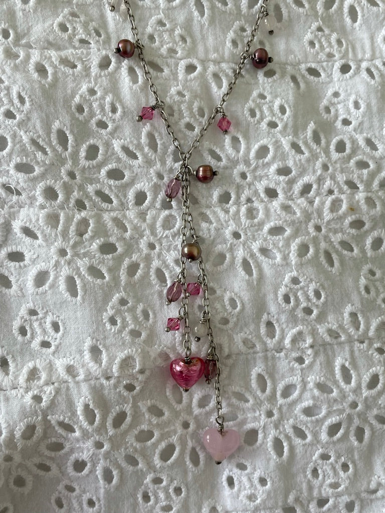 Barbie Pink Waterfall Necklace