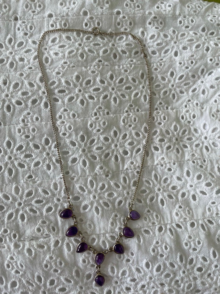 Amethyst Bib Necklace