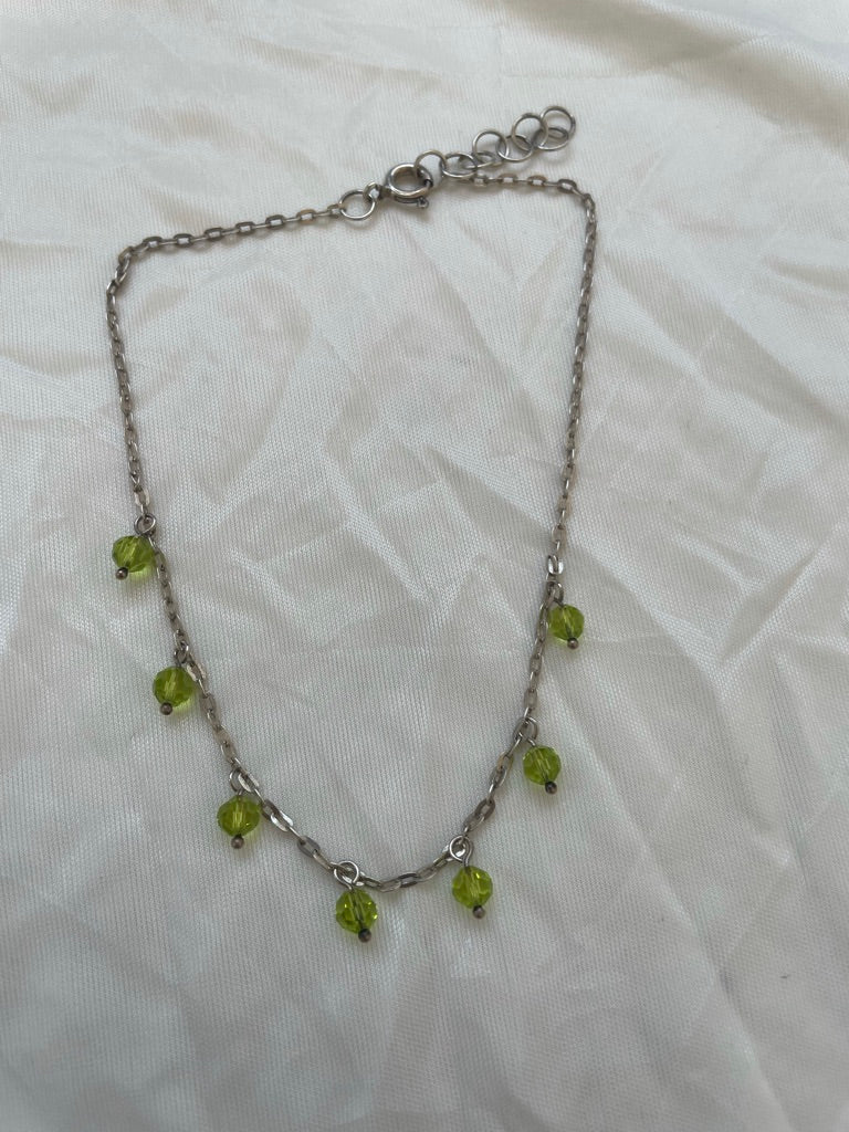 Green Charm Anklet