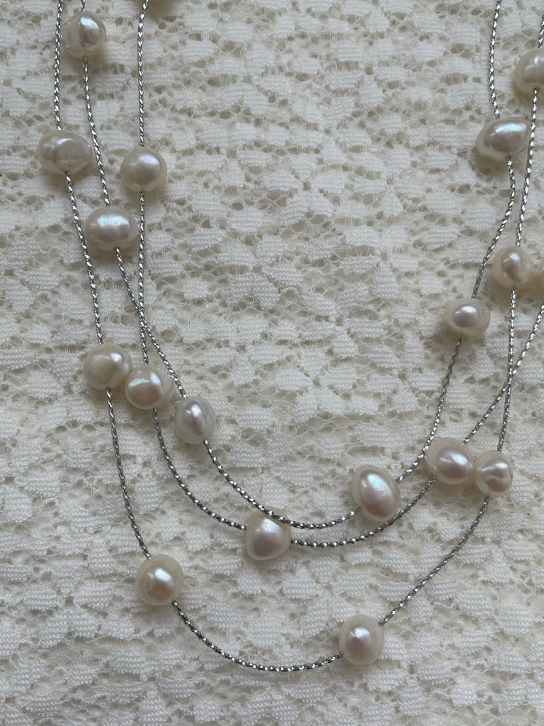 Pearl Waterfall Necklace