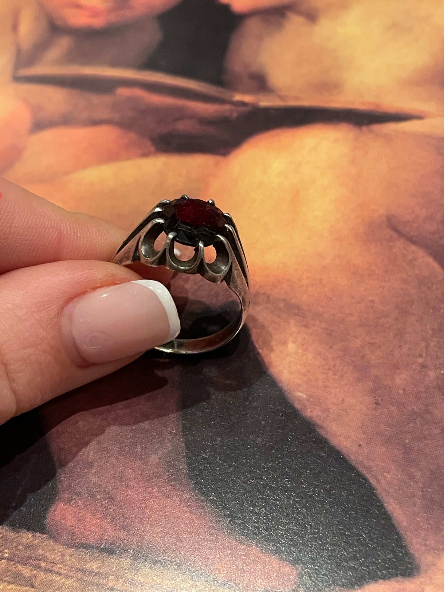 Men’s Garnet Ring