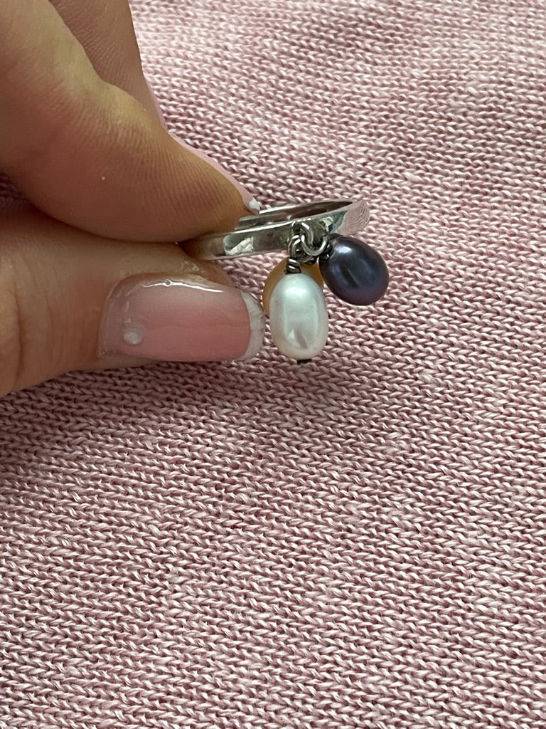 Pearl Charm Ring