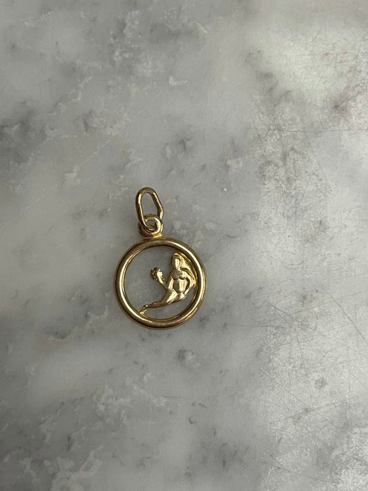 Gold Virgo Charm