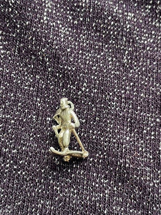 Skiing Man Charm