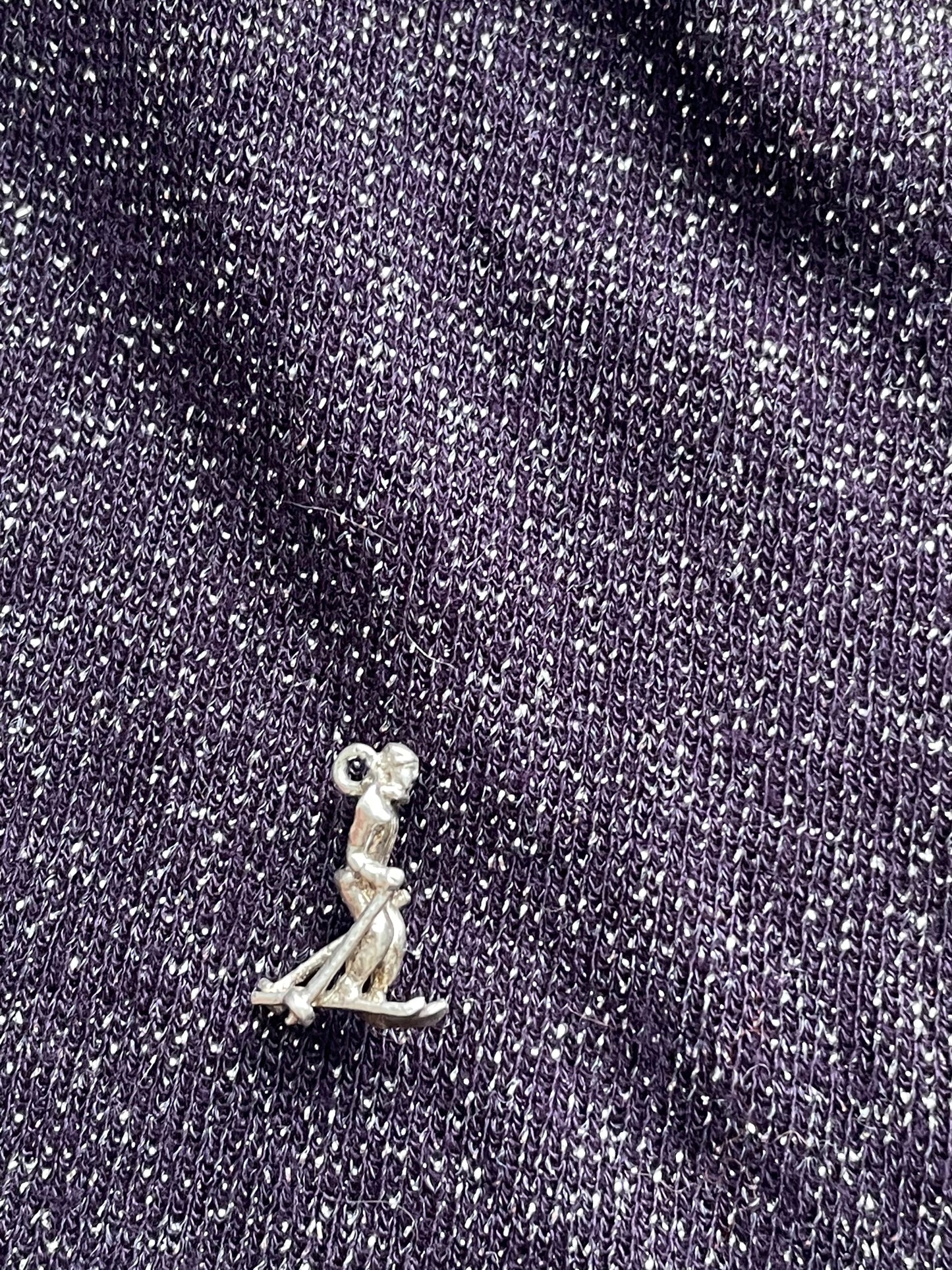 Skiing Man Charm