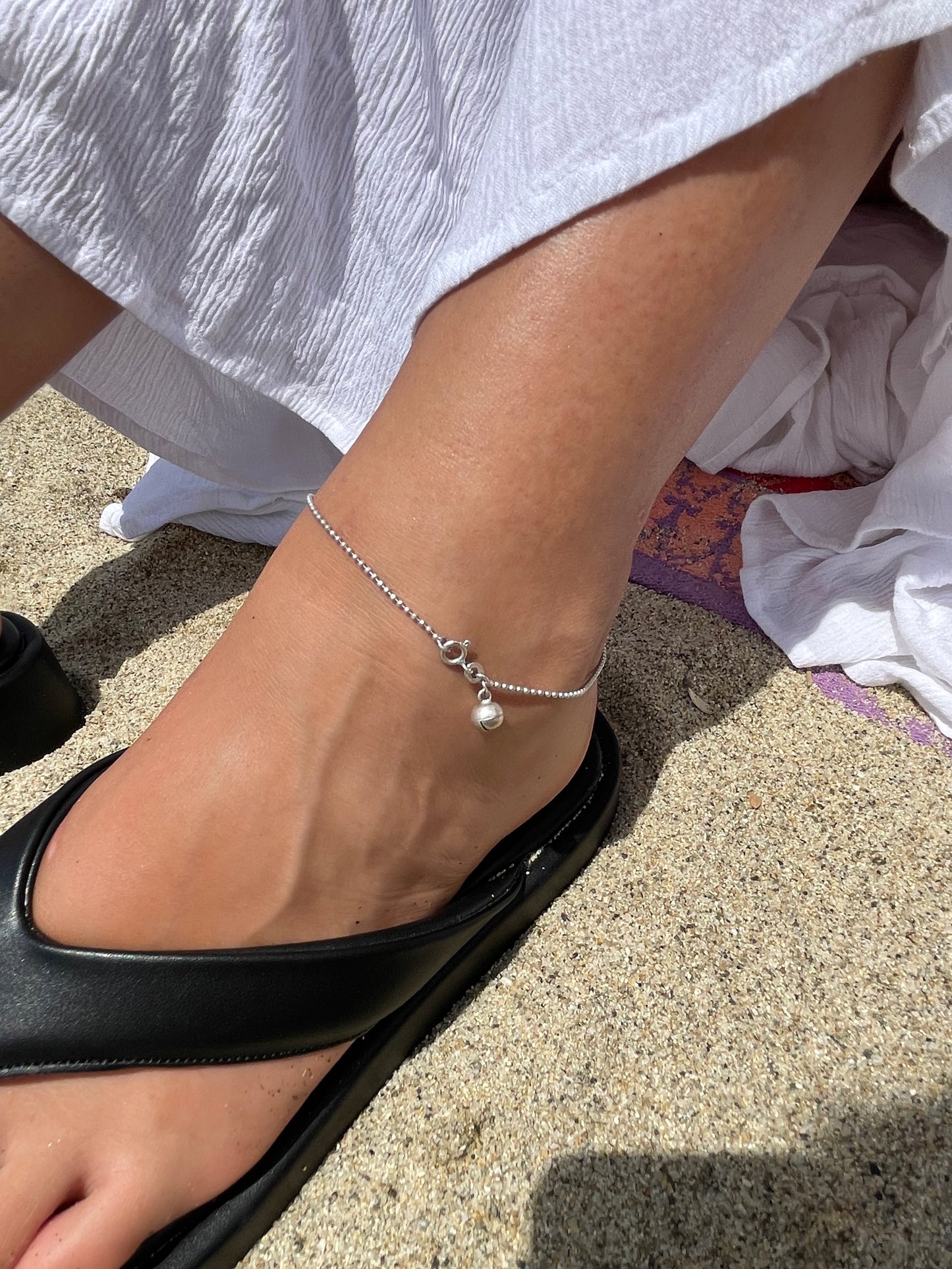 Dot Chain Bell Anklet