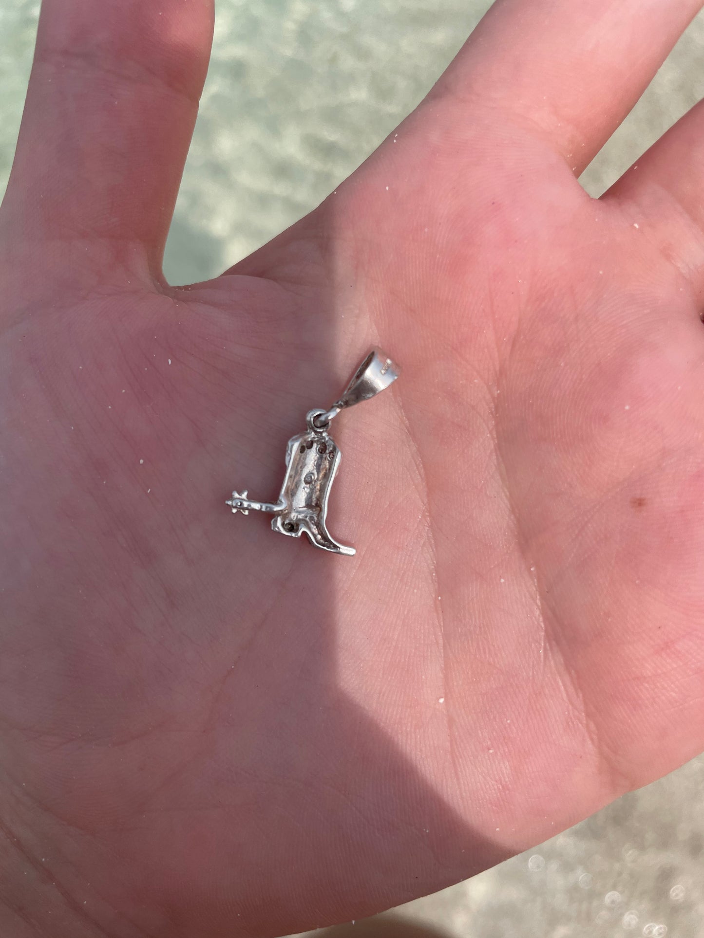 Cowboy bootie charm