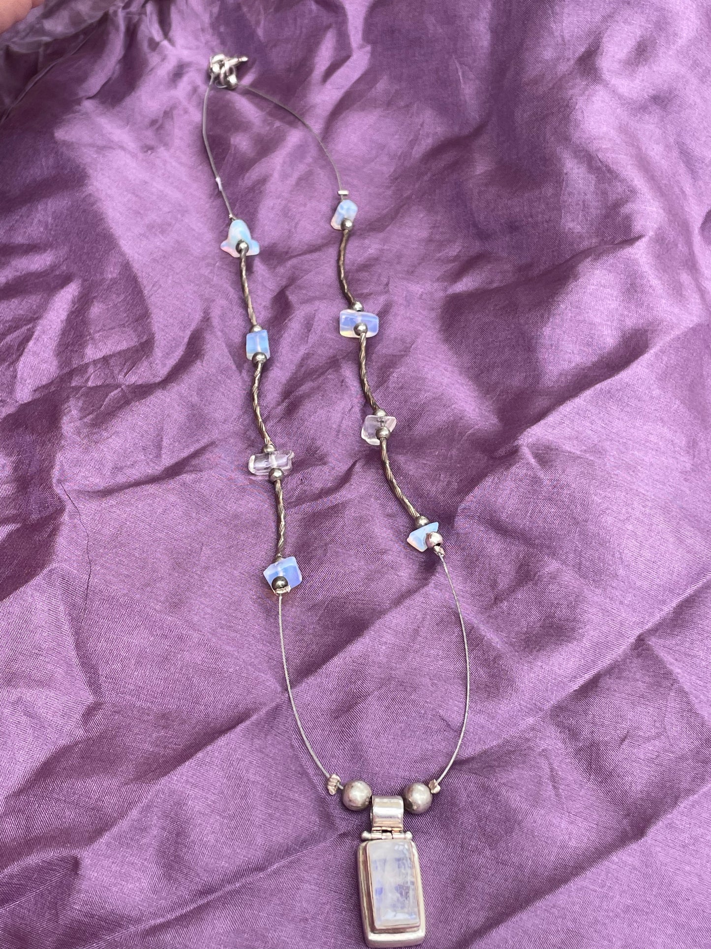 Moonstone Chandelier Necklace