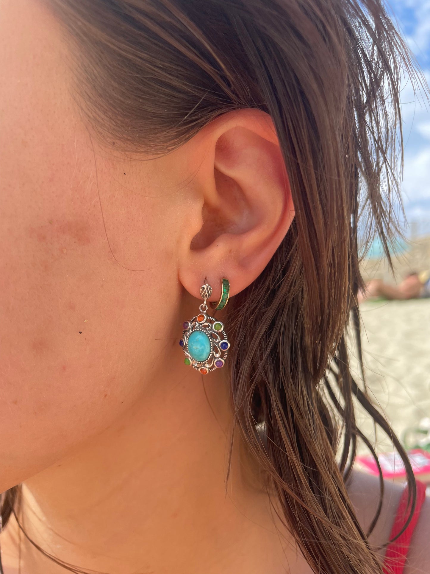 Funky Turquoise Earrings