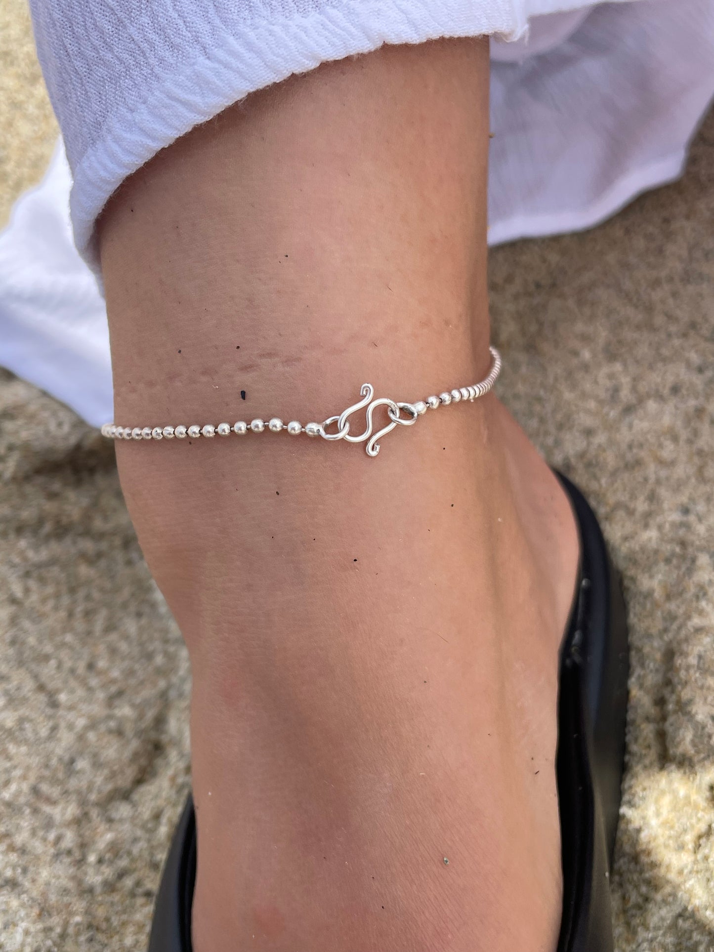 Double Heart Anklet