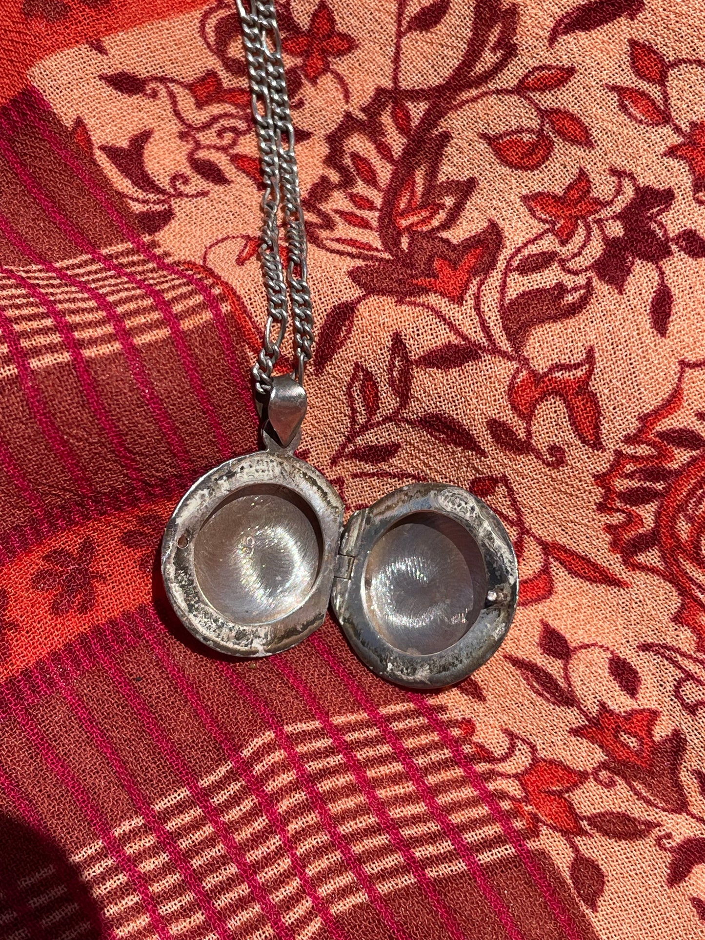 Round Engraved Locket