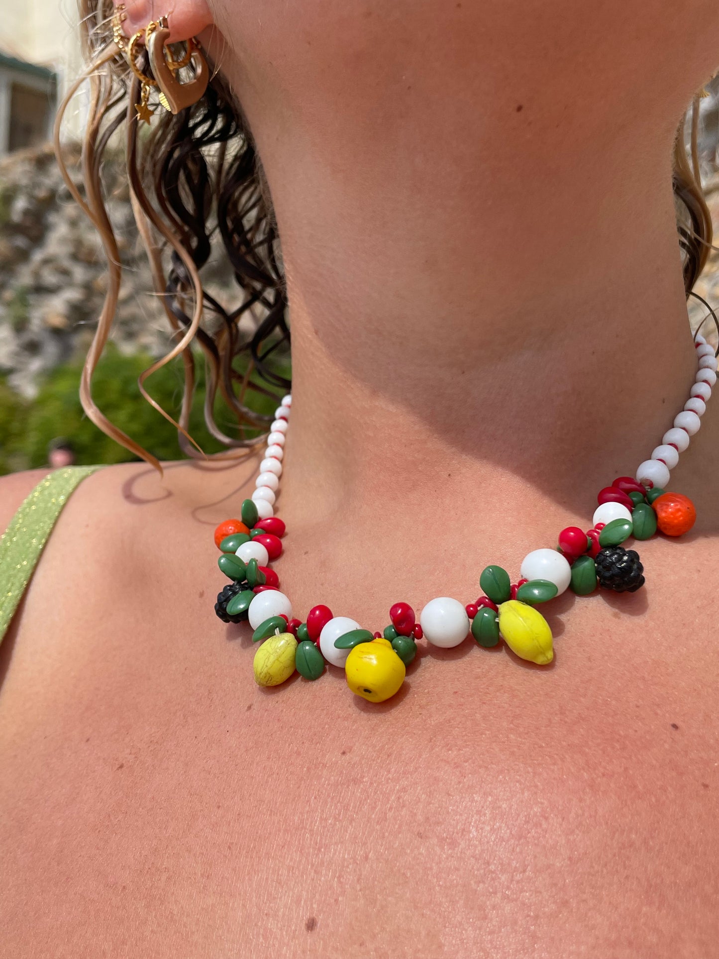 1950s Fruit Salad Necklace