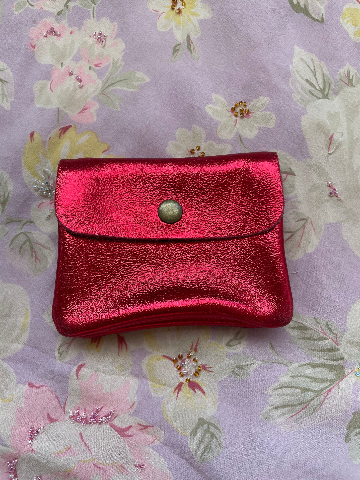 Hot Red Jewel Pouch